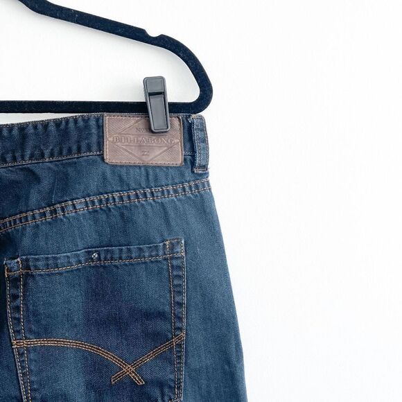 Billabong Mens Denim Jeans Rexford Regular Straight Leg Fit Blue Wash Size 36 - Picture 3 of 9